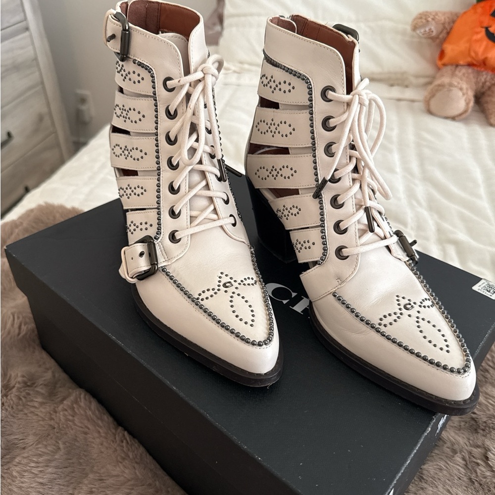 Coach studded booties - Picture 2 of 7